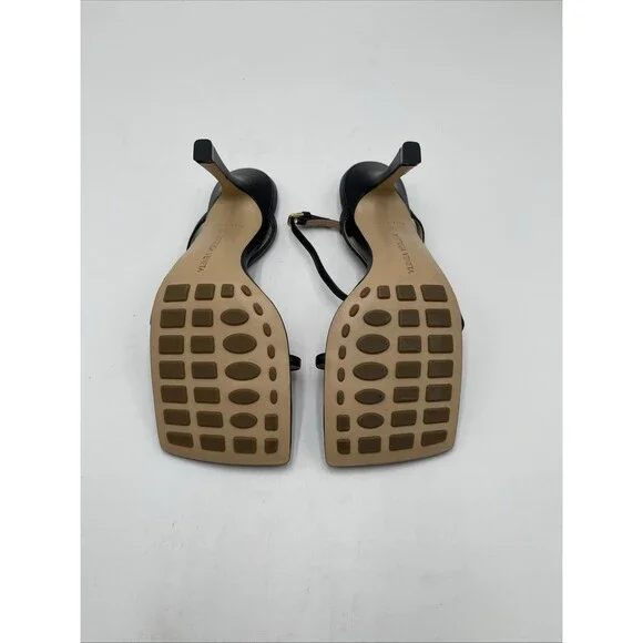 Women’s Bottega Veneta Stretch Leather Heeled Sandals Black Size 37 - Picture 6 of 6